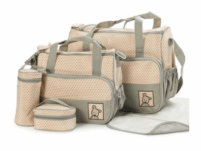 5-in-1 Multifunctional Baby Bag – Khaki Dots Stylish, Spacious Designed for On-the-Go Parents 202310200710Screenshot-2023-10-20-150808-_1 KAVE